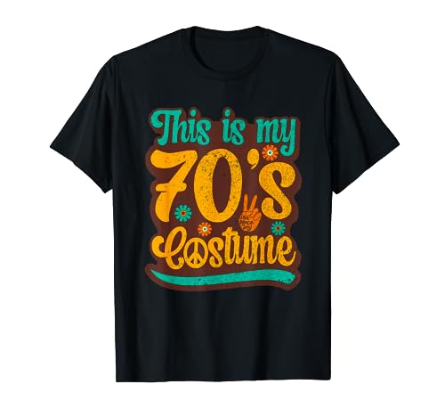 This Is My 70's Kostüm, 70er Jahre Outfit für Damen und Herren, 1970er Jahre T-Shirt von 70's Theme Party Outfits & Seventies Accessories