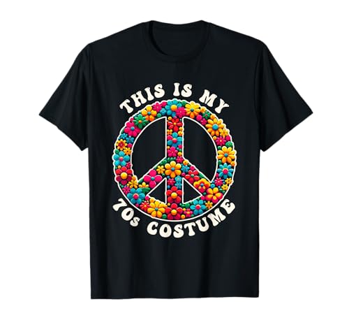 This Is My 70er Jahre Kostüm, 70er Jahre Outfit Damen, 1970er Jahre Friedenszeichen T-Shirt This Is My 70er Jahre Kostüm, 70er Jahre Outfit Damen, 1970er Jahre Friedenszeichen T-Shirt von 70's Theme Party Outfits & Seventies Accessories