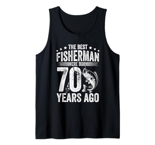 Herren DIE BESTEN Angler WURDEN VOR 70 Jahren GEBOREN Tank Top Herren DIE BESTEN Angler WURDEN VOR 70 Jahren GEBOREN Tank Top von 70. Geburtstag Fisherman