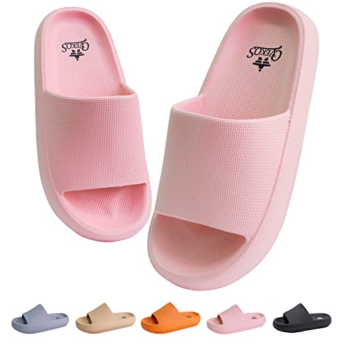 700-INK Badeschuhe Herren Damen Cozislides Original Slippers Rutschfeste Pantoletten Hausschuhe EVA Wolken Slides Sandalen Pink 35/36 von 700-INK