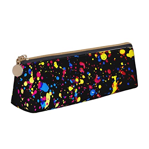 702 Bleistift Beutel Glow In Dark Splatter Neon Stifthalter Praktischem Pencil Case Mit Reißverschluss Federtasche Für Büro Mädchen Damen von 702