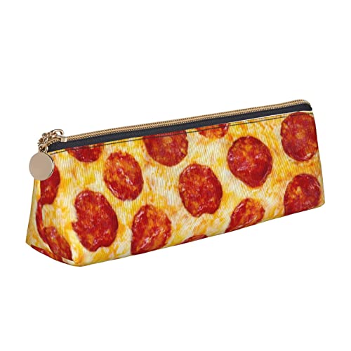 702 Bleistift Tasche Realistisches Pizzamuster Mäppchen Tragbar Bleistift Beutel Stylisches Stifthalter Für Erwachsene Damen Schulsachen von 702