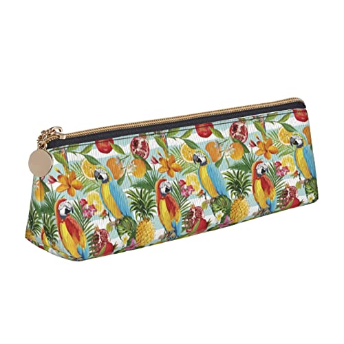 702 Bleistift Tasche Tropische Früchte-Vogel-Blumen-Muster Federtasche Stylisches Mäppchen Strapazierfähig Stiftetasche Für Büro Jungen College-Studenten von 702