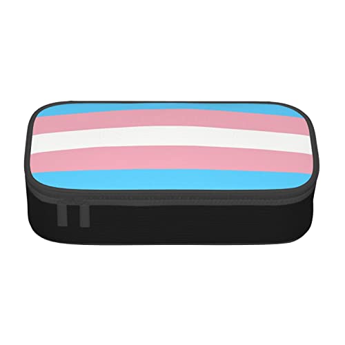702 Briefpapier Tasche Transgender-Pride-Flagge Make-Up Tasche Stylisches Stifthalter Premium Bleistift Tasche Für Mädchen College-Studenten Schulsachen von 702