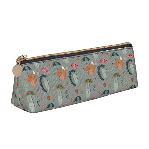 702 Federmäppchen Niedliches Tier-Fuchs-Muster Mäppchen Stylisches Pencil Case Premium Briefpapier Tasche Für Schule Damen Unisex von 702