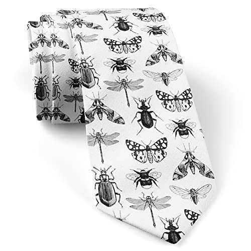 702 Hochdetaillierte Insekten Herren Krawatte Casual Skinny Slim Tie Modischen Herrenkrawatte Hochzeitskrawatte Für Party Konfirmation Abschlussball von 702