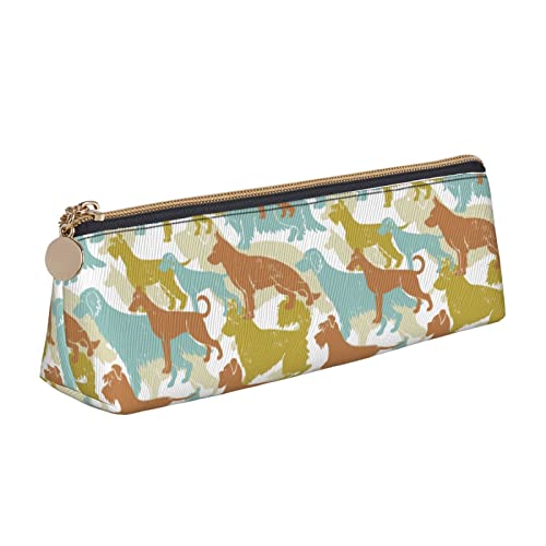 702 Stiftetasche Golden Retriever Hundemuster Bleistifttasche Premium Bleistift Beutel Tragbar Bleistift Tasche Für Erwachsene Mädchen Damen von 702