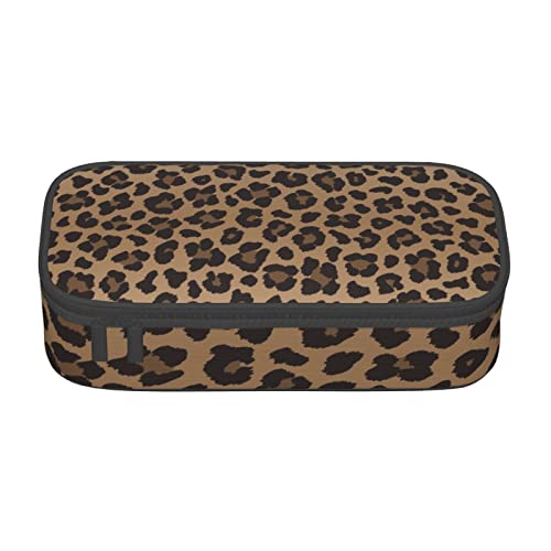 702 Stiftetasche Lustiger Leoparden-Tierdruck Federmappe Premium Make-Up Tasche Tragbar Bleistifttasche Für Büro College Geschenk von 702