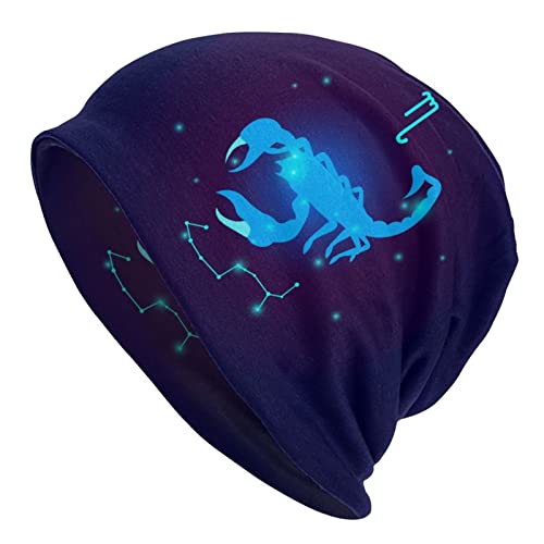 702 Winter Mütze Sternzeichen Skorpion Funktionale Strickmützen Unisex Winter Beanie Mütze Leichte Wintermützen Für Outdoor Winter Sports von 702