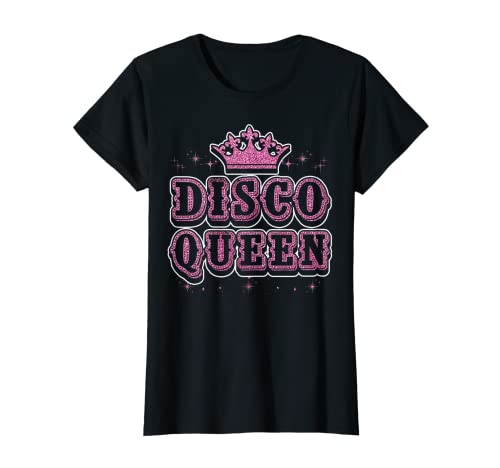 Damen Disco Queen Vintage 70er 80er Funky Dance Party T-Shirt von 70er 80er Disco Party Outfit