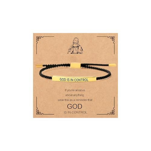 72ore Armband mit Aufschrift "God is in Control", inspirierendes Geschenk für Frauen, geflochtenes String-Armband, Gott ist in Kontrolle, Schmuckgeschenke, Legierung, Kein Edelstein 72ore Armband mit Aufschrift "God is in Control", inspirierendes Geschenk für Frauen, geflochtenes String-Armband, Gott ist in Kontrolle, Schmuckgeschenke, Legierung, Kein Edelstein von 72ore
