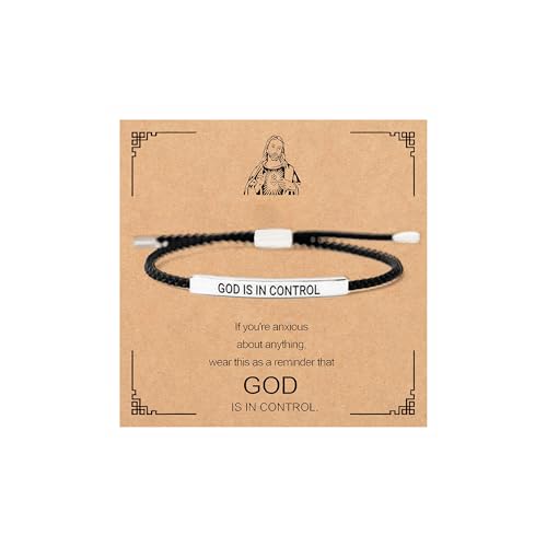 72ore Armband mit Aufschrift "God is in Control", inspirierendes Geschenk für Frauen, geflochtenes String-Armband, Gott ist in Kontrolle, Schmuckgeschenke, Legierung, Kein Edelstein 72ore Armband mit Aufschrift "God is in Control", inspirierendes Geschenk für Frauen, geflochtenes String-Armband, Gott ist in Kontrolle, Schmuckgeschenke, Legierung, Kein Edelstein von 72ore