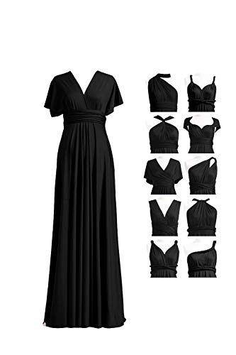 Infinity Kleid mit Bandeau Convertible Brautjungfernkleid Lang Übergröße Multi-Way Kleid Twist Wickelkleid von 72styles