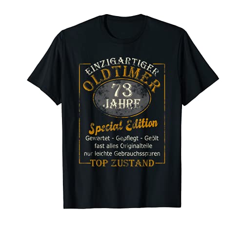 Herren 73. Geburtstag Mann 73 Jahre Oldtimer Jahrgang 1948 Männer T-Shirt von 73 Jahre Geburtstag Geschenk Deko Design Geschenke