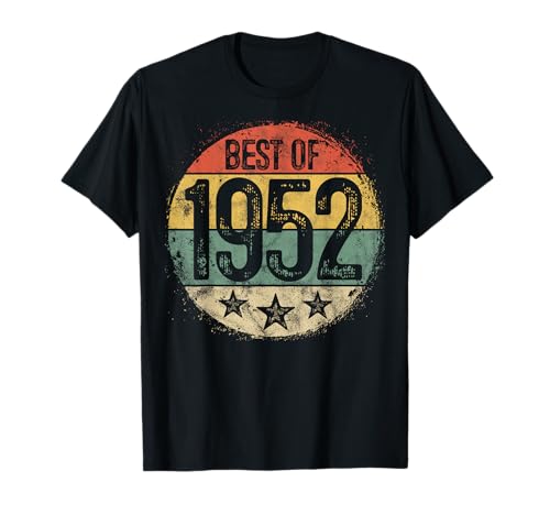 Best Of 1952 73. Geburtstag Geschenke für Männer Frauen 73 Jahre alt T-Shirt Best Of 1952 73. Geburtstag Geschenke für Männer Frauen 73 Jahre alt T-Shirt von 73 Year Old Birthday Gift Idea Store