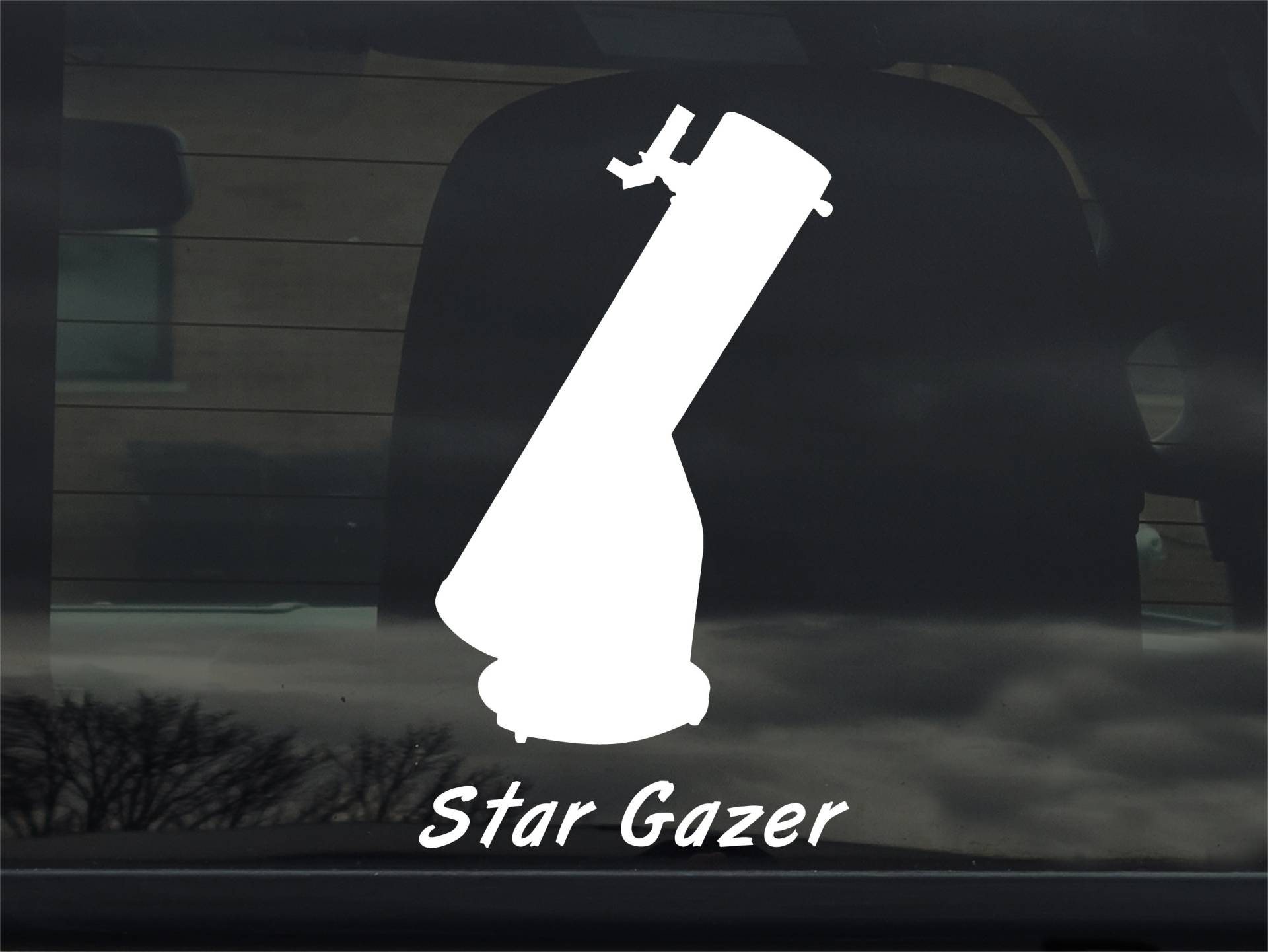 Dobsonian Teleskop - Star Gazer Custom Vinyl Sticker Aufkleber von 734designs