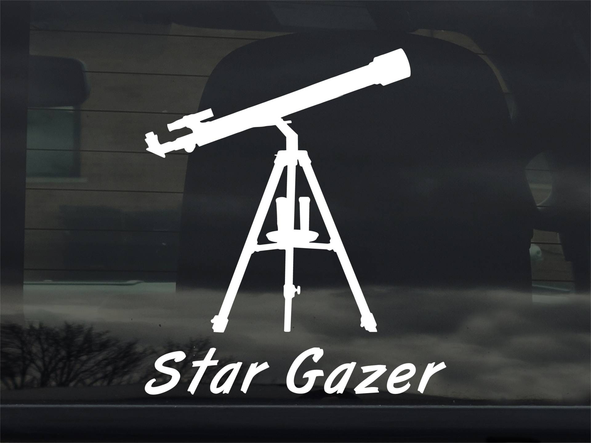 Feuerfest Teleskop - Star Gazer Custom Vinyl Sticker Aufkleber von 734designs