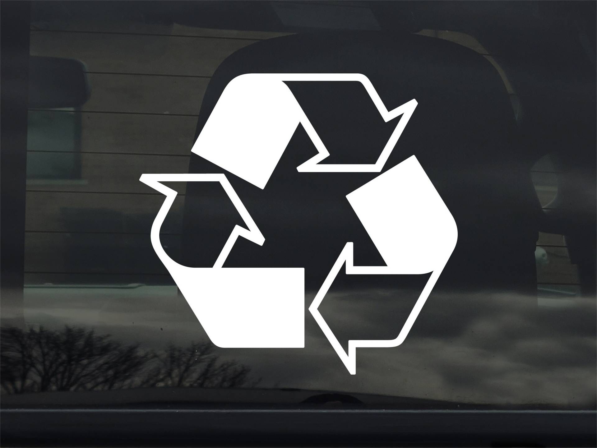 Recycling Symbol - Reduzieren, Wiederverwenden, Verlängern Benutzerdefinierte Vinyl Sticker Aufkleber von 734designs