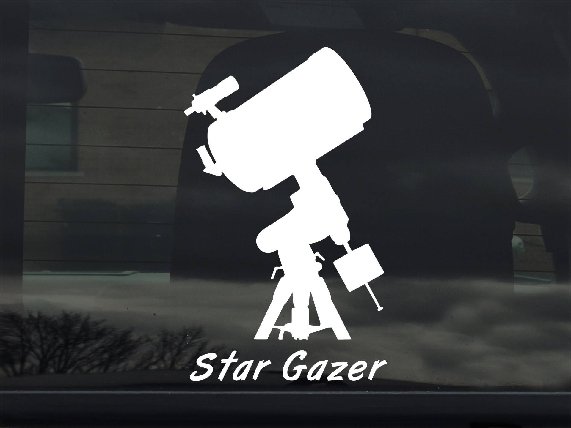 Schmidt Cassegrain Teleskop - Star Gazer Custom Vinyl Sticker Aufkleber von 734designs