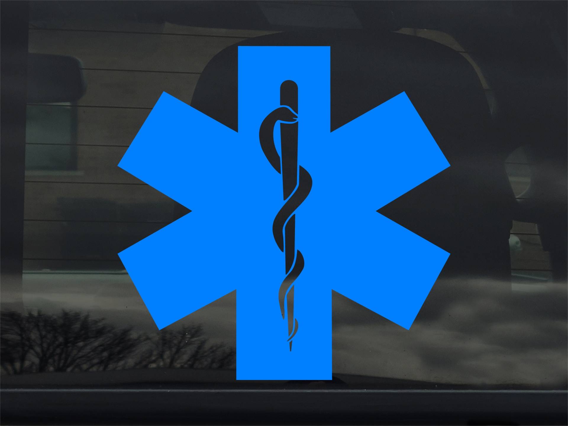 Star Of Life - Ems Emt Sanitäter Custom Vinyl Sticker Aufkleber von 734designs