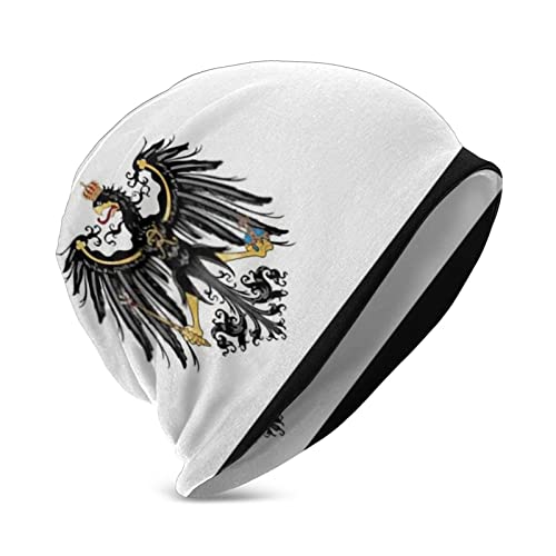 736 Strickmütze Flagge Von Preußen-Druck-Schwarzes Winter Beanie Mütze Funktionale Winter Sports Winter Hüte Warme Geschenke Laufmützen, S-XL von 736