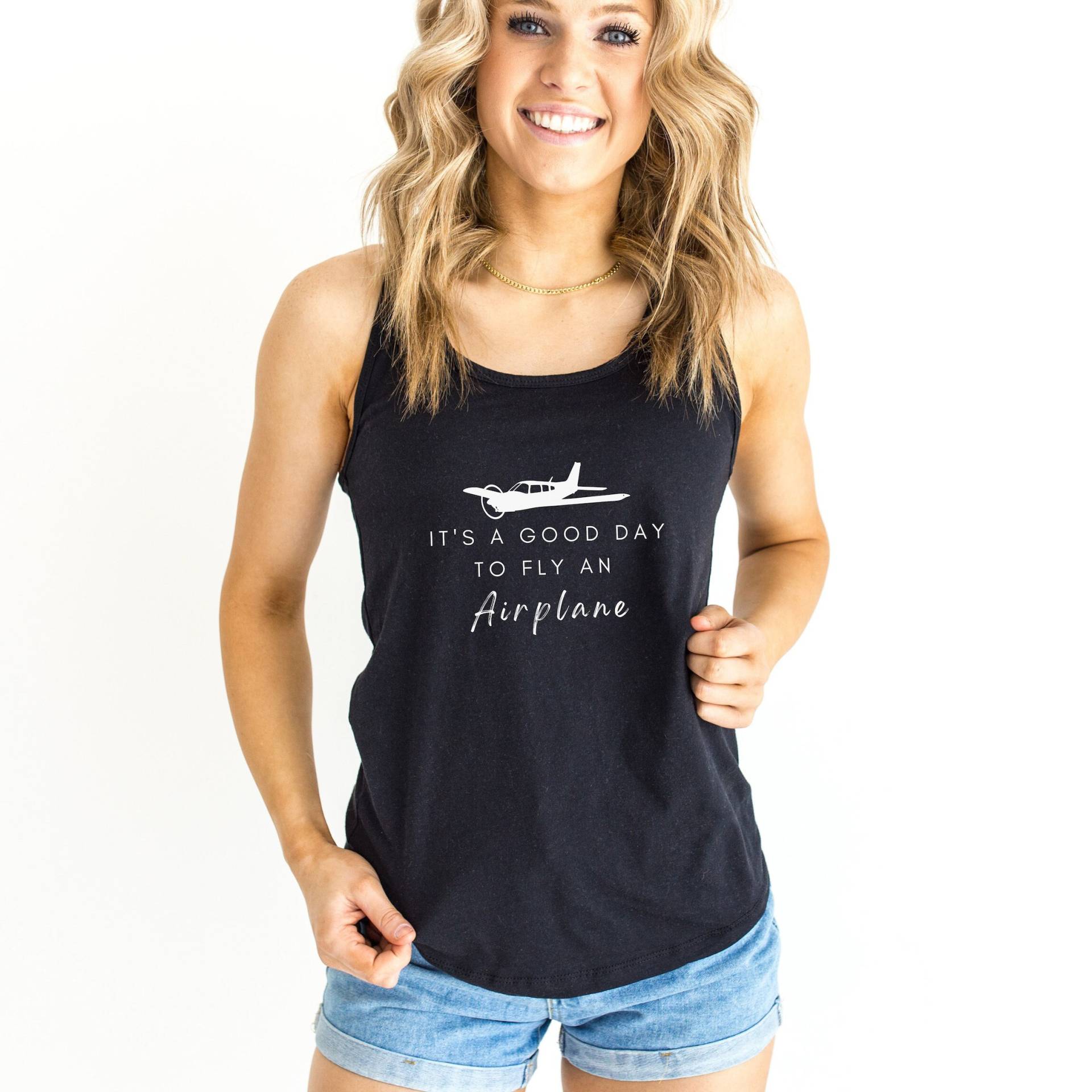 Es Ist Ein Guter Tag, Um Flugzeug Zu Fliegen Racerback Tank | Pilot Top Luftfahrt Shirt Geschenk Für Pilotin Cfi Es Ist Ein Guter Tag, Um Flugzeug Zu Fliegen Racerback Tank | Pilot Top Luftfahrt Shirt Geschenk Für Pilotin Cfi von 74SIERRA