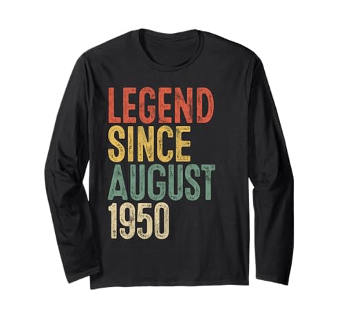 Legende 1950 75. Geburtstag Geschenke für Männer Frauen 75 Jahre alt Langarmshirt von 75 Yr Old Bday Gift Idea Store