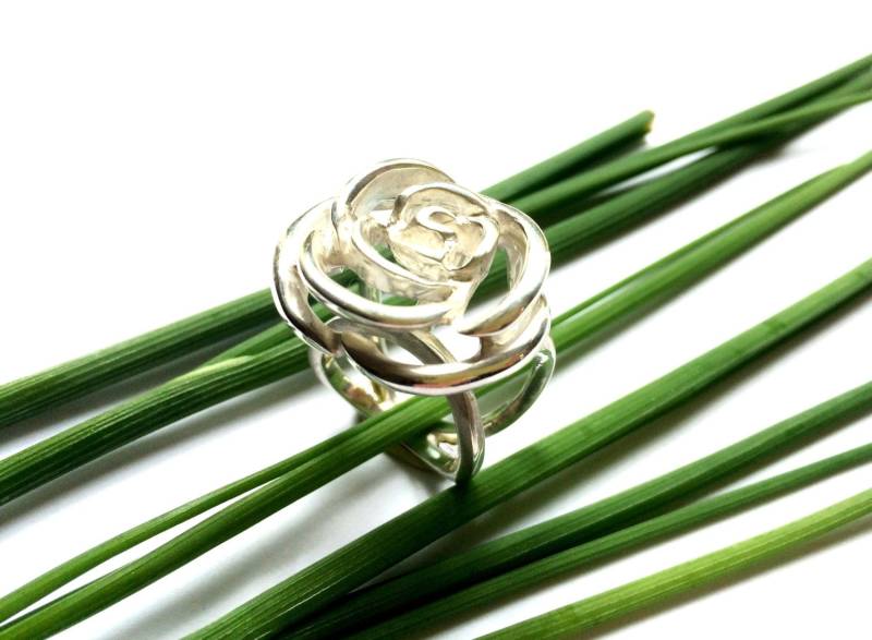 Camelia-Ring Aus Sterlingsilber von 750creation