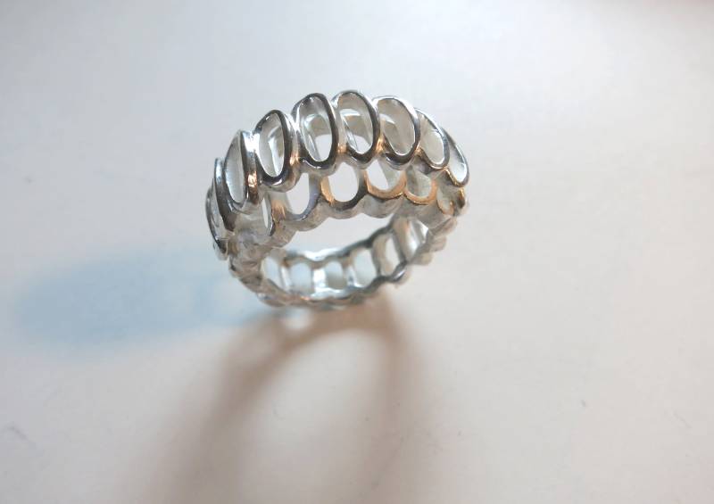 Erdbeer-Ring Aus Silber von 750creation