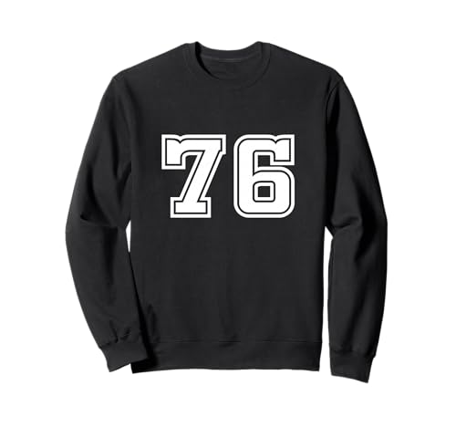 76 Nummer 76 1976 Team University College Herren Damen Kinder Sweatshirt von 76 Number 76 Apparel