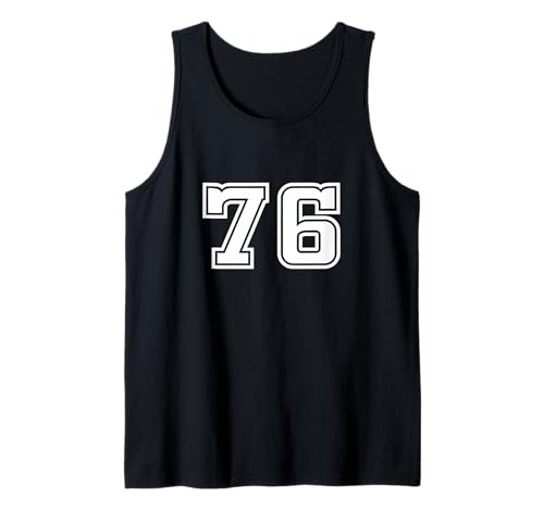 76 Nummer 76 1976 Team University College Herren Damen Kinder Tank Top von 76 Number 76 Apparel