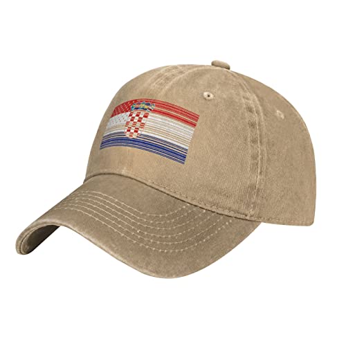 778 Baseballkappe Barcode-Amerikanische Kroatien-Flagge Basecap Baseball Verstellbare Baseball Kappe Unisex Trucker Cap Für Wandern Running von 778