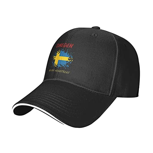 778 Baseballkappe Schweden In My Heartbeat Trucker Cap Atmungsaktiv Basecap Mode Baseball Cap Für Outdoor Wandern Ausflug von 778