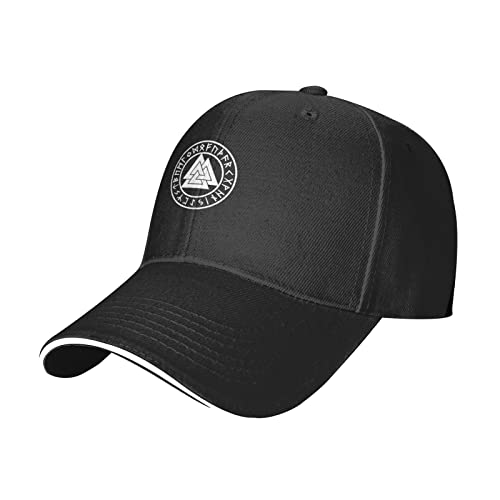 778 Baseballkappe Valknut Runenkreis Basecap Mode Baseball Kappe Klassische Trucker Cap Für Outdoor Wandern Ausflug von 778