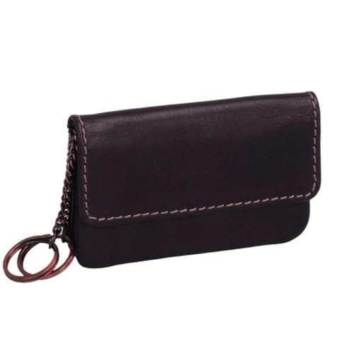 Schlüsseltasche Schlüsseletui (149B) COLUMBIA Leder Schlüsselmäppchen mit 2 Ringe Schwarz Neu von 786 Online Shop