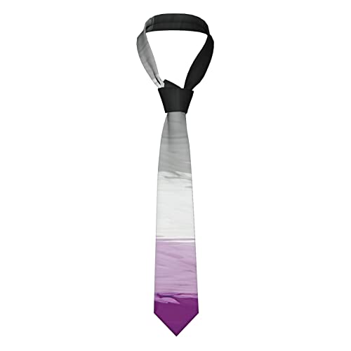 799 Herren Krawatte Asexual Pride Flag Lgbtq Pride Month Hochzeit Krawatte Weich Schmale Krawatte Geschäft Krawatte Für Herren Für Festival, Büro, Konferenz von 799