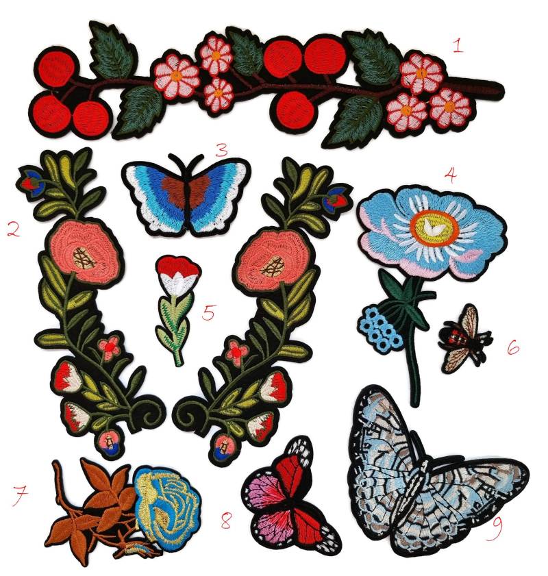 Bauen Sie Ihr Eigenes, Gesticktes Jackenaufnäher-Set | Set A von 7CraftyCats