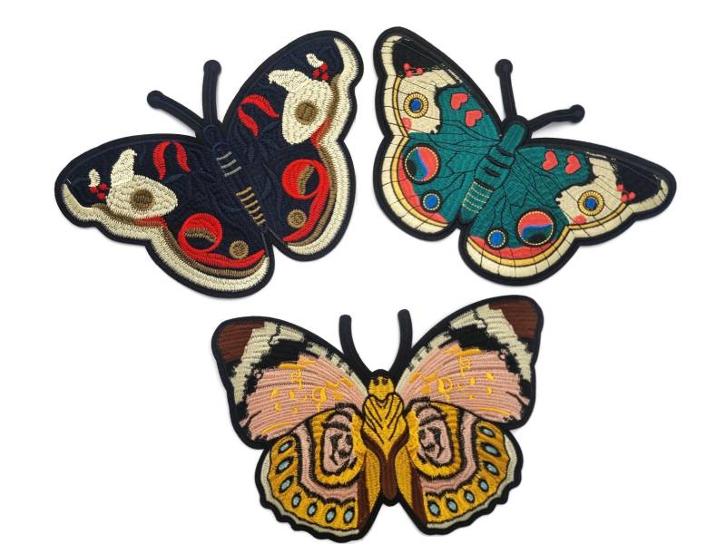 xl Schmetterling Gestickte Qualität Zum Aufbügeln Auf Dem Rücken Der Jacke - 3 Designs xl Schmetterling Gestickte Qualität Zum Aufbügeln Auf Dem Rücken Der Jacke - 3 Designs von 7CraftyCats