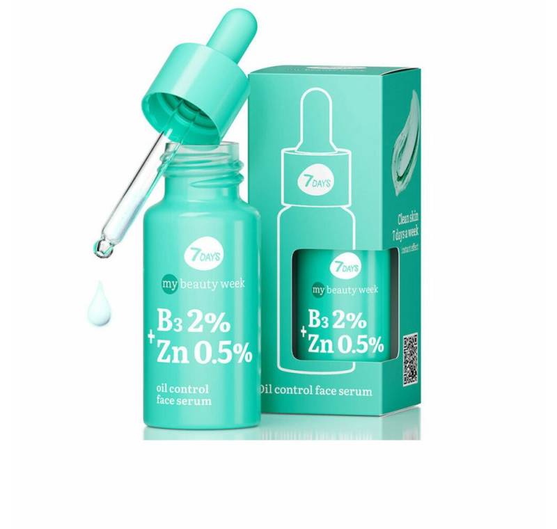 7DAYS Tagescreme B3 2% + ZN 0,5% feuchtigkeitsspendendes Gesichtsserum 20 ml von 7DAYS