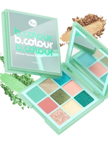 7DAYS Lidschatten palette | Eyeshadow Palette for Eye MakeUp | RAINBOW DASH Matt + schimmerndes Make Up Set, 9 g von 7Days