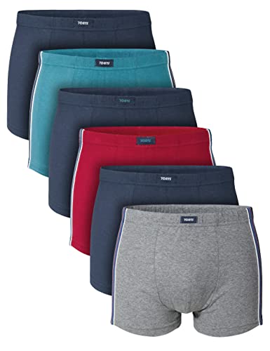 7 Days 6er/12er Pack Herren Retro Shorts Boxershorts Unterhose Unterwäsche Baumwolle Elasthan 6er Pack XL von 7 Days