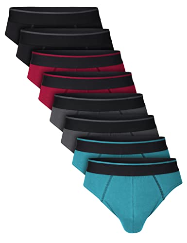 7 Days 4er/8er Pack Herren Retro Sport Classic Slips Unterhose Unterwäsche Baumwolle Elasthan 8er Pack L von 7 Days