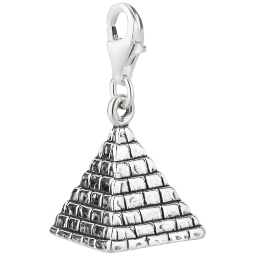 7K Charm Anhänger Pyramide aus 925 Sterling Silber (17x12mm) von 7K