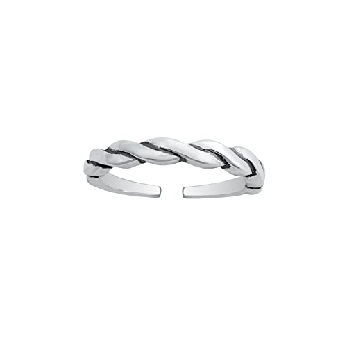 Zehenring aus 925 Sterling Silber als Fußschmuck für Damen, Herren und Mädchen, Größenverstellbar, Modell 29 von 7K