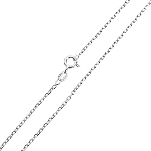 Ankerkette Silberkette Halskette 925 Sterling Silber 1,1 mm 40-60 cm Länge 45 cm von 7K