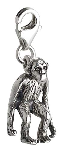Charm Anhänger Affe aus 925 Sterling Silber (16x8mm) von 7K