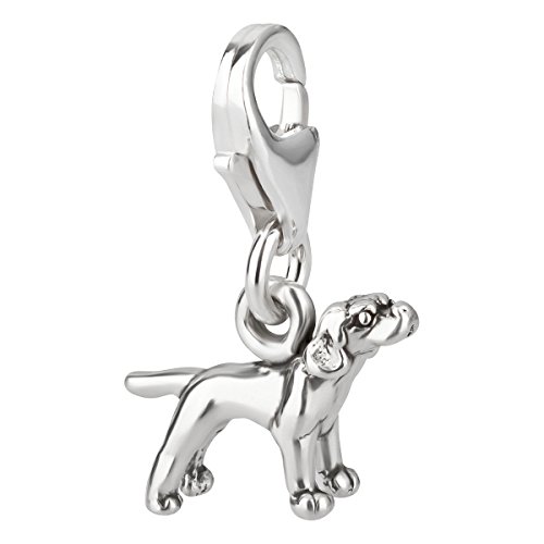 Charm Anhänger Hund kleiner Pointer aus 925 Sterling Silber (12x8mm) von 7K