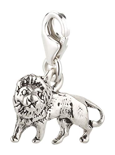 Charm Anhänger Löwe 2 aus 925 Sterling Silber (17x12mm) von 7K