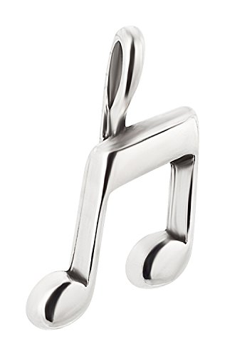 Charm Anhänger Musiknote aus 925 Sterling Silber (15x8mm) von 7K