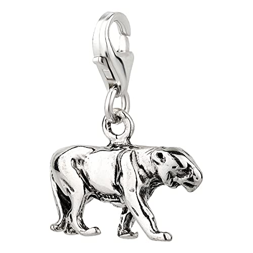7K Charm Anhänger Panther aus 925 Sterling Silber (17x11mm) von 7K